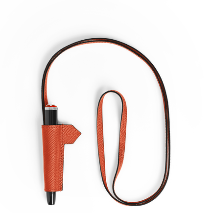 1-Pen Loop Necklace in Sartorial Leather