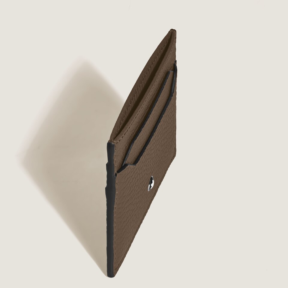 Kartenetui 5 cc aus Grain Leder - 4