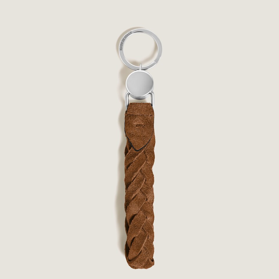 Loop Key Holder in Suede Leather - 2