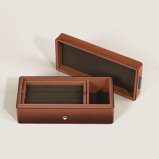 Pen Box in Corteccia Sfumato Leather