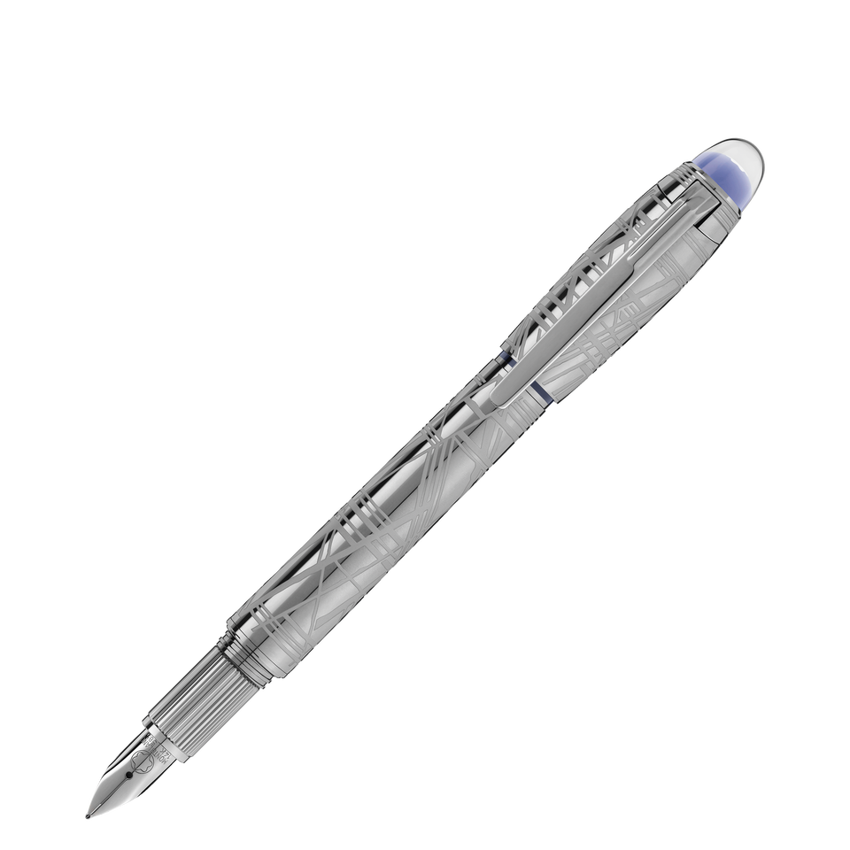 StarWalker SpaceBlue Metal Fountain Pen - 6