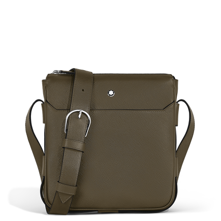 Vertical Belt Messenger Bag in Sartorial Leather