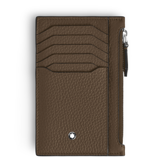 Kartenetui 8 cc mit Rei&szlig;verschluss aus Grain Leder