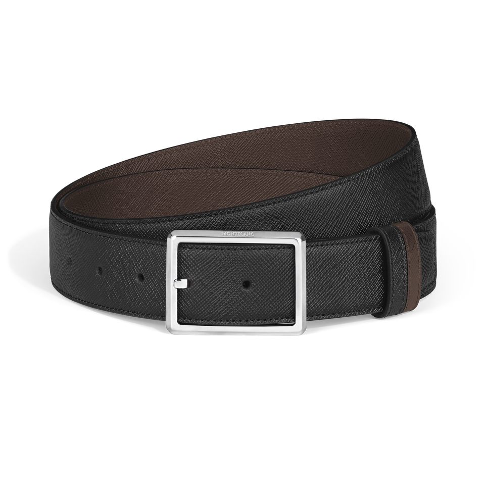 Rectangular 35&nbsp;mm Reversible Belt in Sartorial Leather - 1