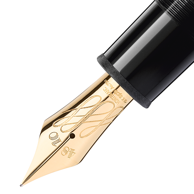 Stylo plume Meisterstück résine et or jaune, plume flexible - 2