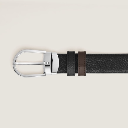 Horseshoe 30&nbsp;mm Reversible Belt in Grained Leather