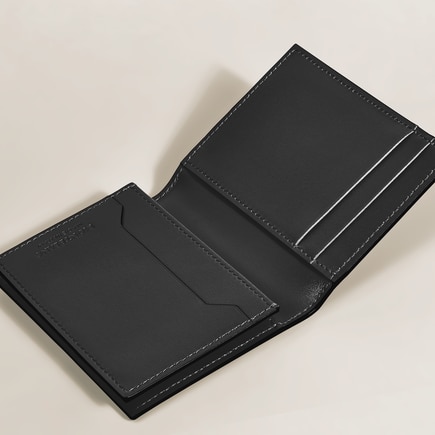 Card Holder 4cc in Croco-Embossed Leather