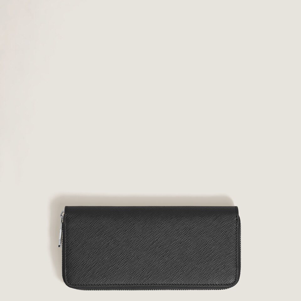 Wallet 8cc with zip in Sartorial Leather - 5