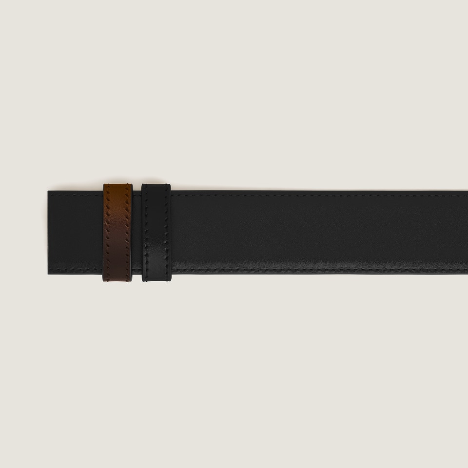 Brown Meisterst&uuml;ck/black Meisterst&uuml;ck 35mm reversible leather strap - 3