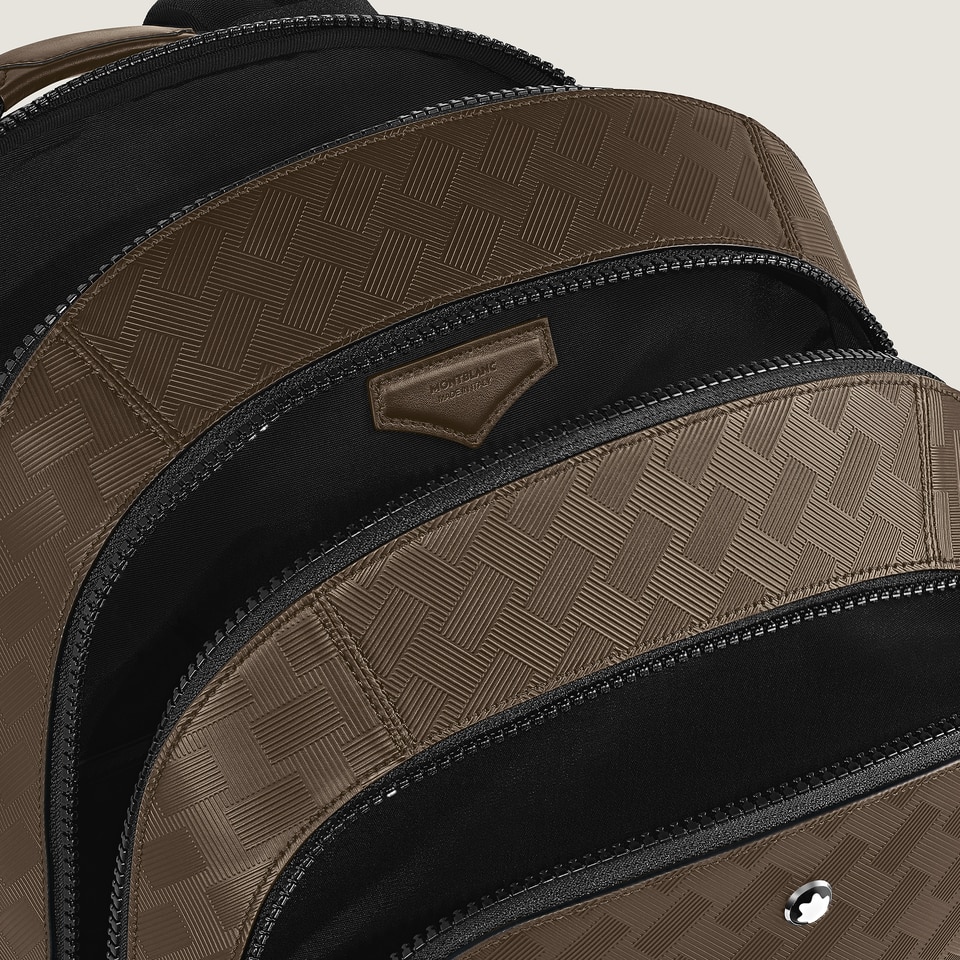 Large Backpack with 3 Compartments in Extreme Leather - 5