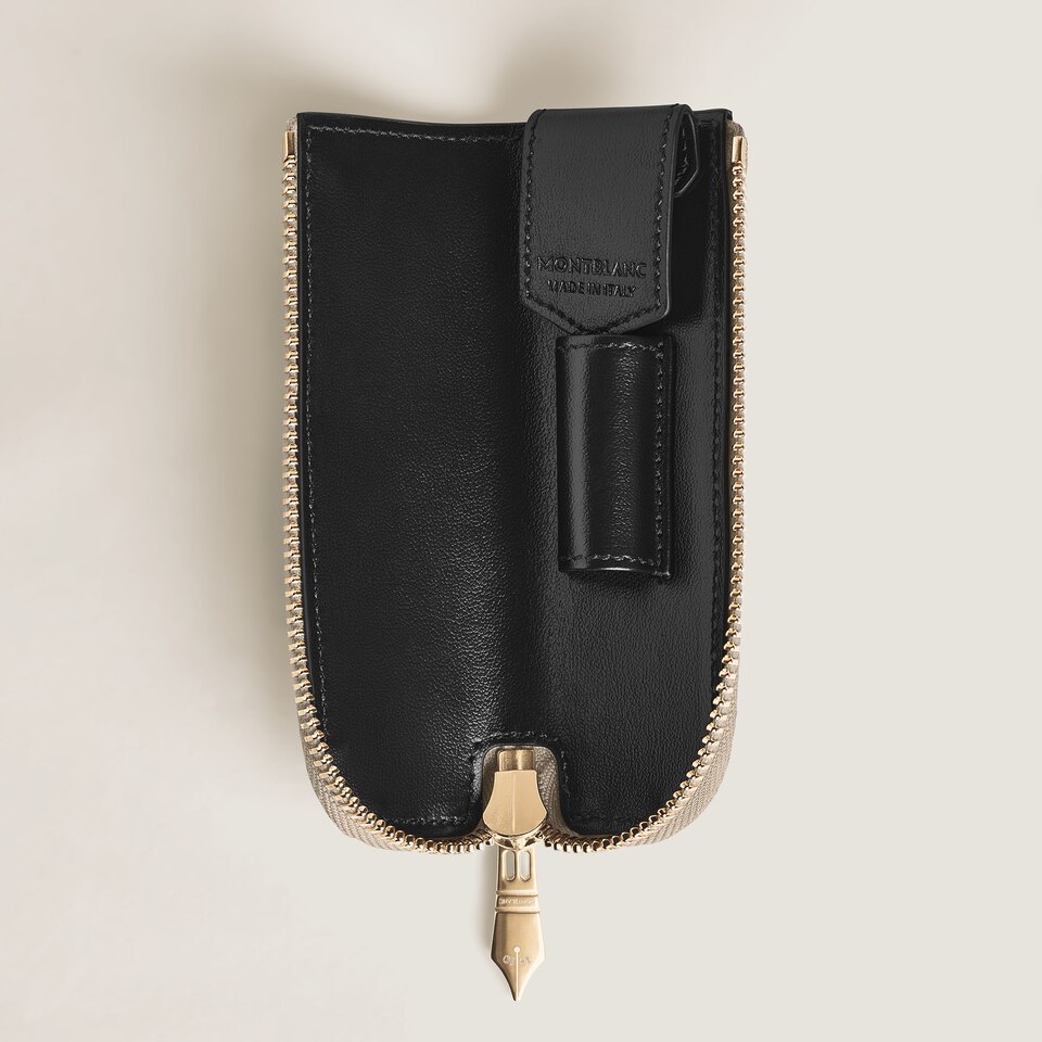 1-Pen Pouch Heritage Rouge Et Noir Baby in Meisterst&uuml;ck Leather - 4