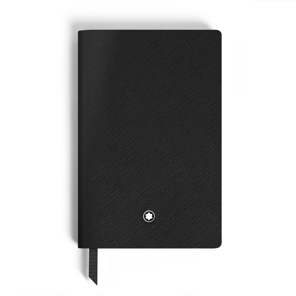 Notebook Small, Saffiano Leather, Black - Blank Pages - 1