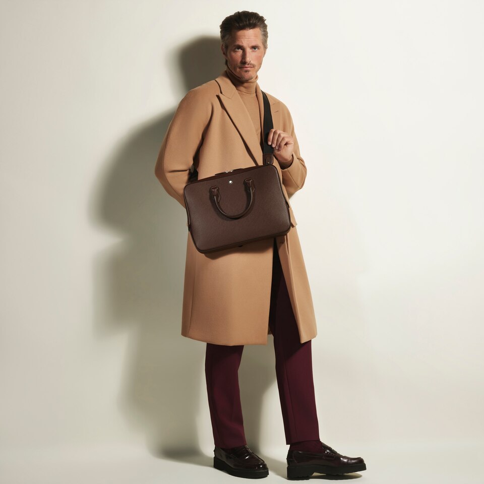 Thin Briefcase in Sartorial Leather - 2