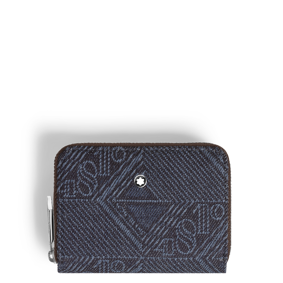Mini Wallet 2cc with Zip in 4810 Denim - 1