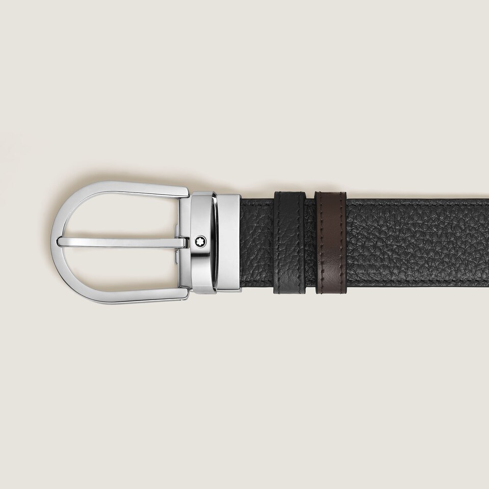 Horseshoe 35&nbsp;mm Reversible Belt in Grain Leather - 2