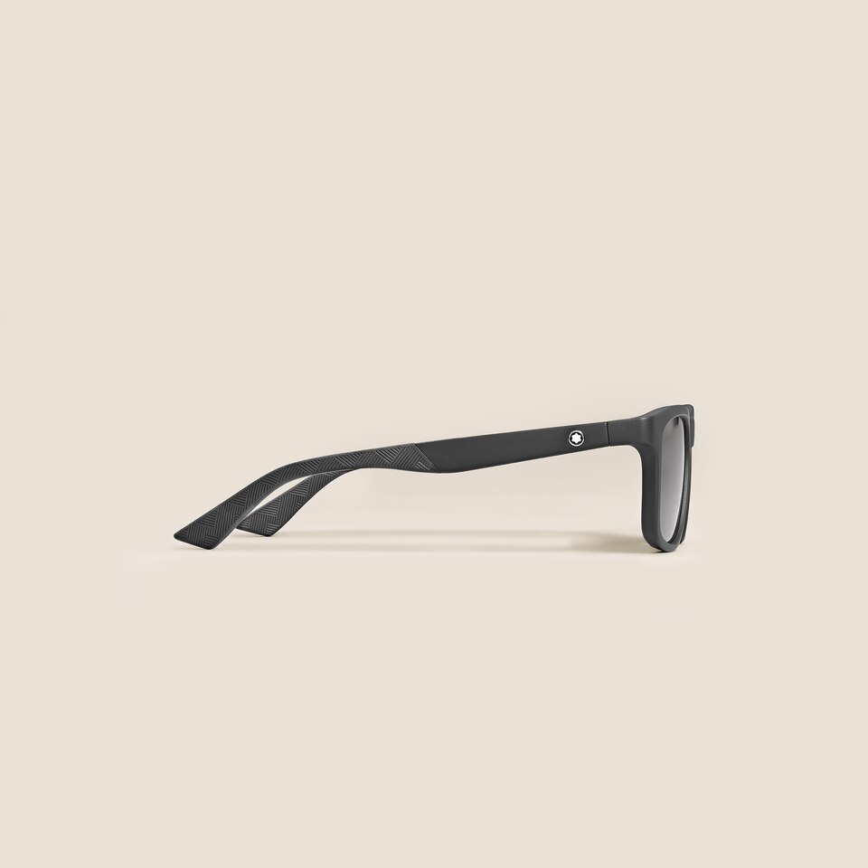 Rectangular Sunglasses with Black Acetate Frame - 2