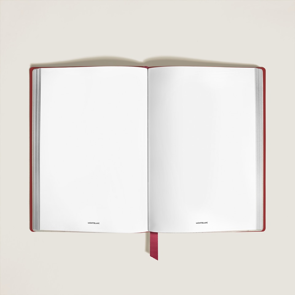 Notebook Medium, Saffiano Leather, Red - Blank Pages - 2