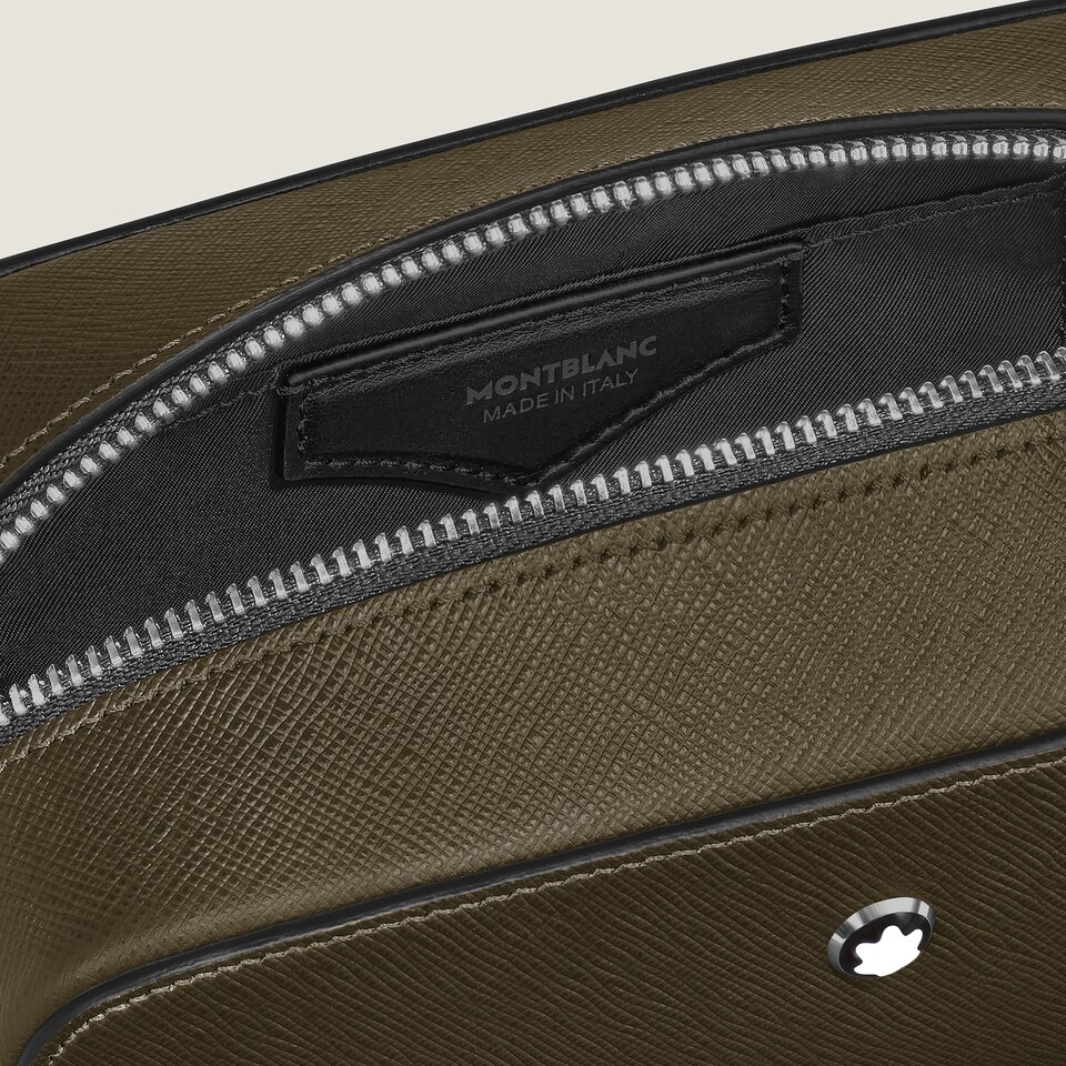 Small Toiletry Clutch in Sartorial Leather - 4