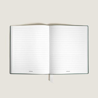 Notebook Large, Saffiano Leather, British Green - Lined Pages