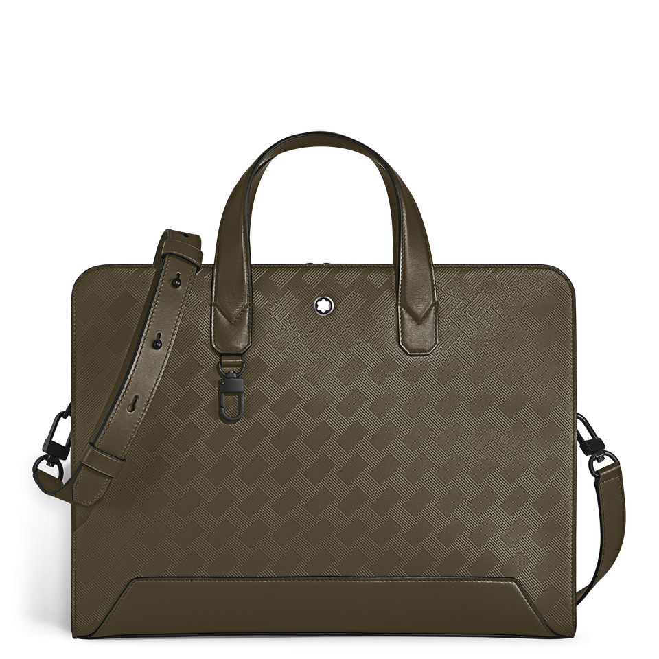 Thin Briefcase in Extreme Leather - 1
