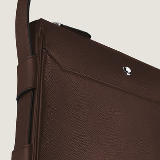 Vertical Belt Messenger Bag in Sartorial Leather