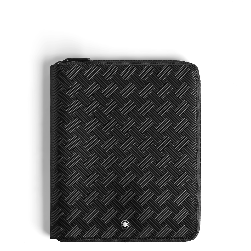 Small Notebook Holder with zip in Extreme Leather - 1