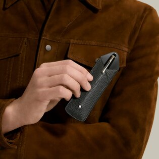 1-Pen Sleeve in Grain Leather
