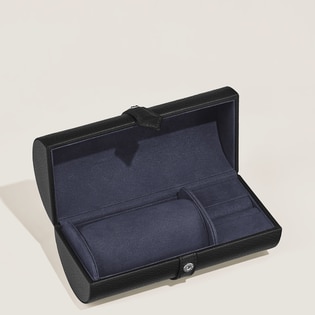 Travel Box for 1 Watch and Accessories in Grain Leather