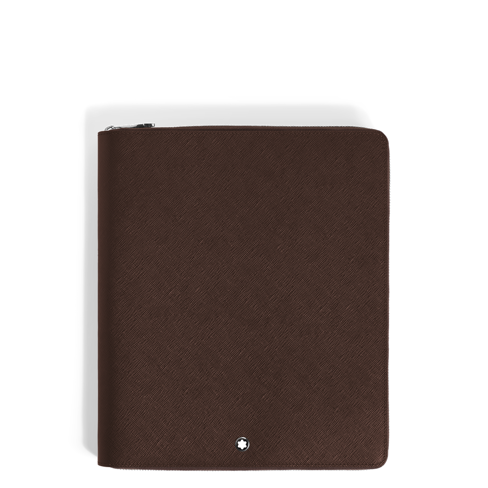 Large Notebook Holder with zip in Sartorial Leather - 1