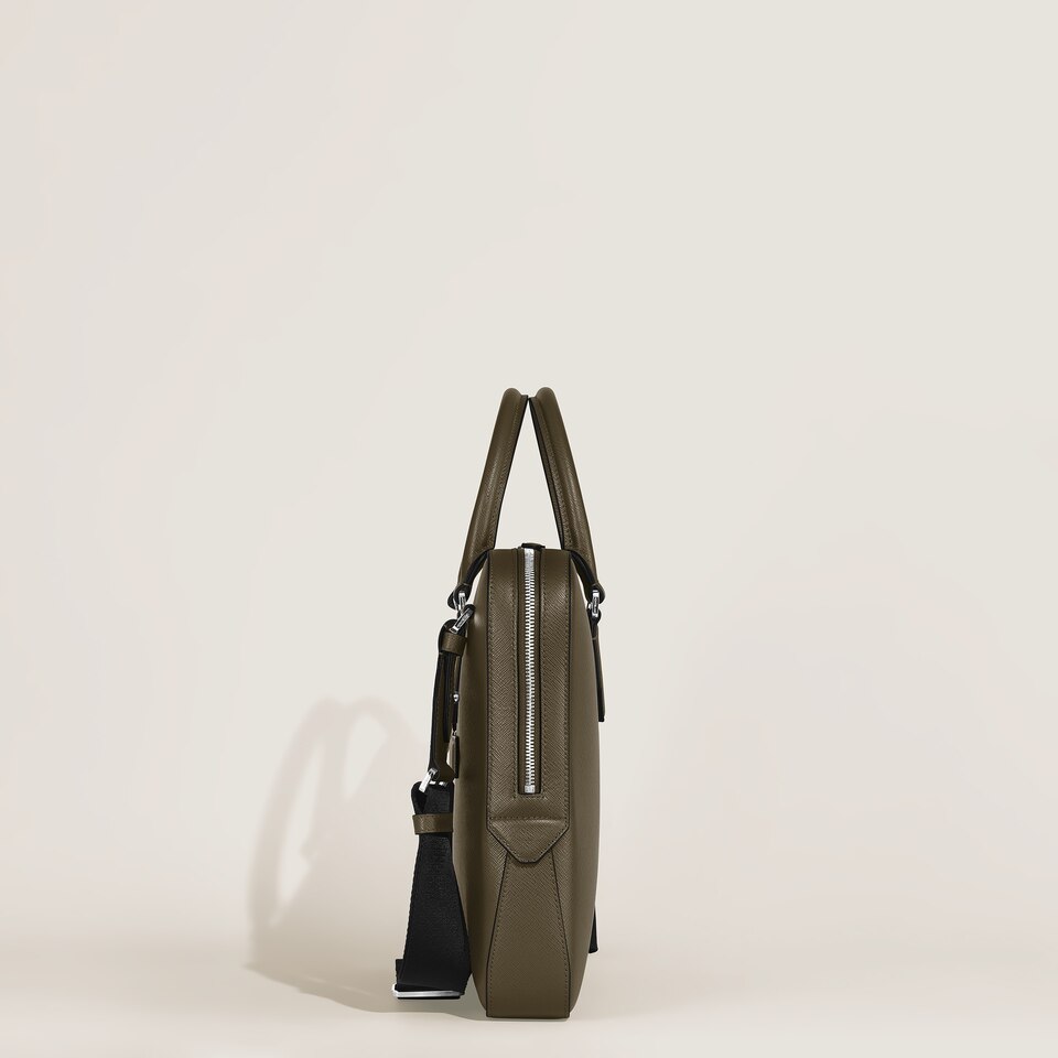Thin Briefcase in Sartorial Leather - 5