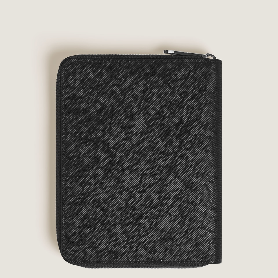 5-Pen Pouch with zip in Sartorial Leather - 4