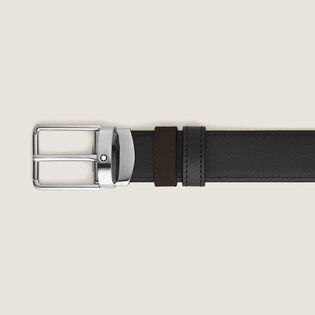 Everyday buckle brown/black 30mm reversible leather belt