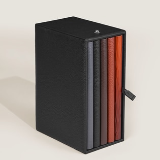 Frame for 5 Medium Notebooks in Grain Leather