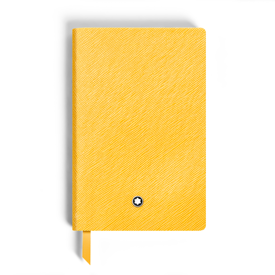 Notebook Small, Saffiano Leather, Modena Yellow - Lined Pages - 1