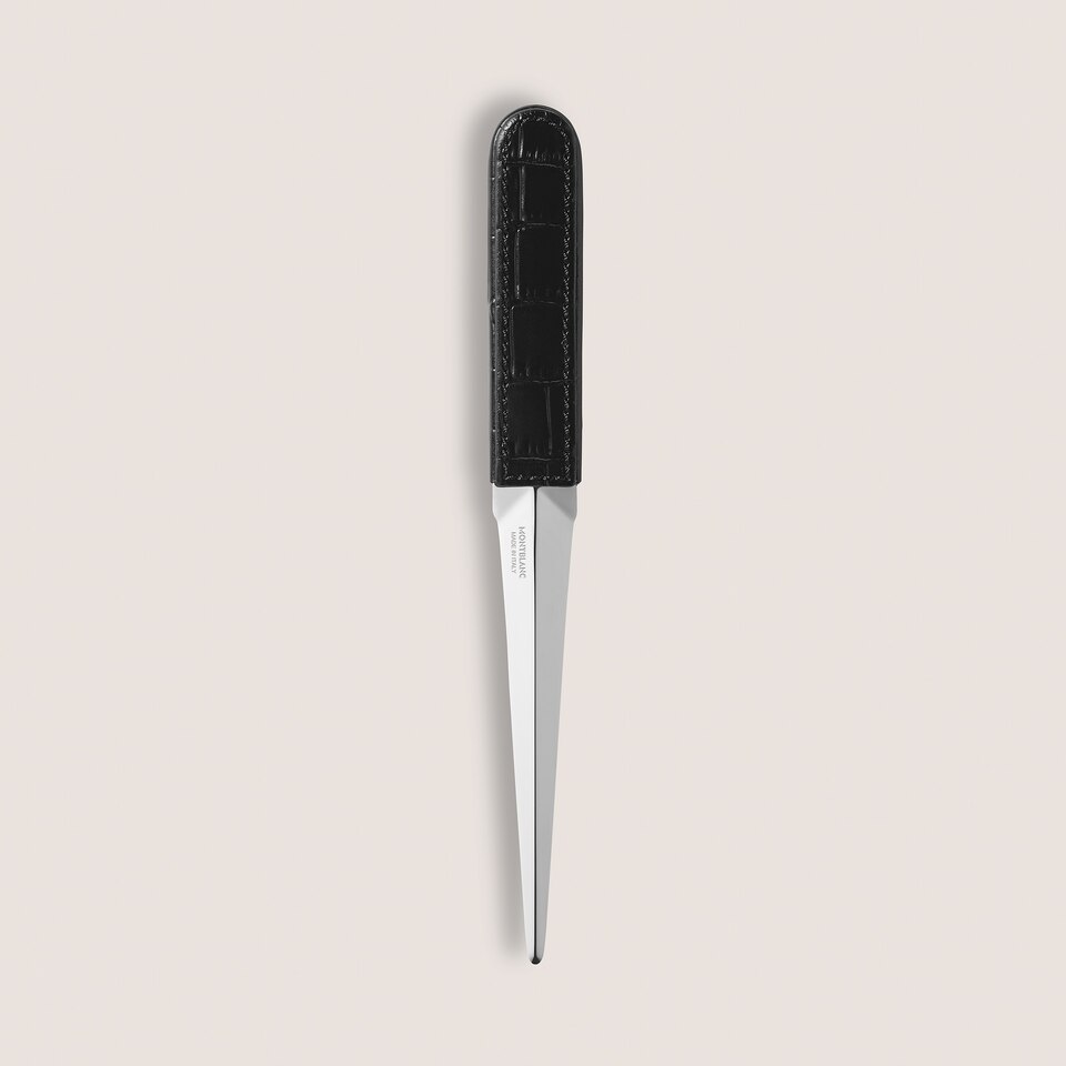 Letter Opener in Croco-Embossed Leather - 2