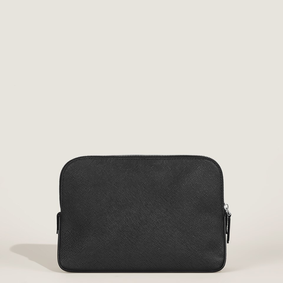 Large Travel Pouch in Sartorial Leather - 6