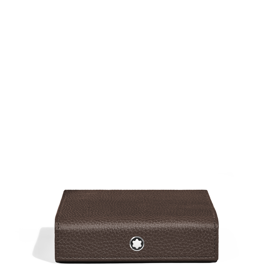 Travel Box for 4 Writing Instruments in Grain Leather - 1