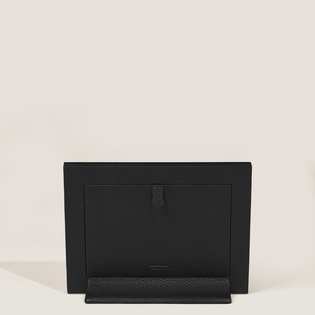 Horizontal Photo Frame in Grain Leather
