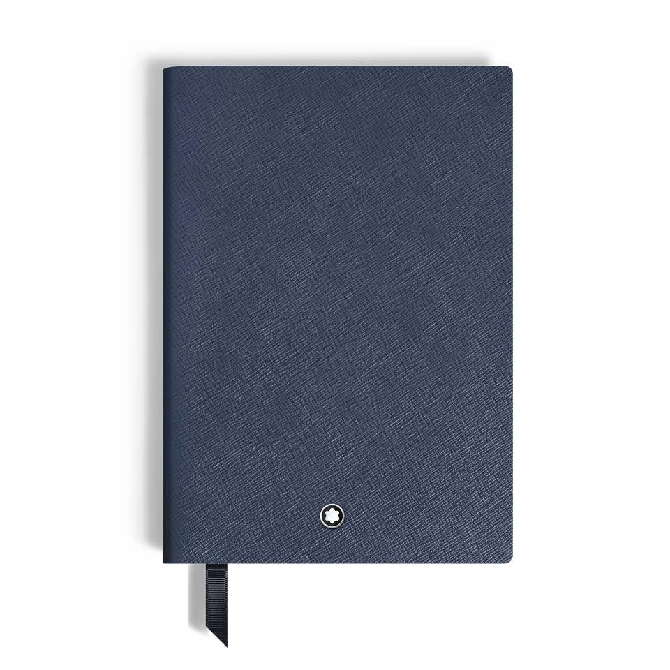 Notebook Medium, Saffiano Leather, Blue - Squared Pages - 1