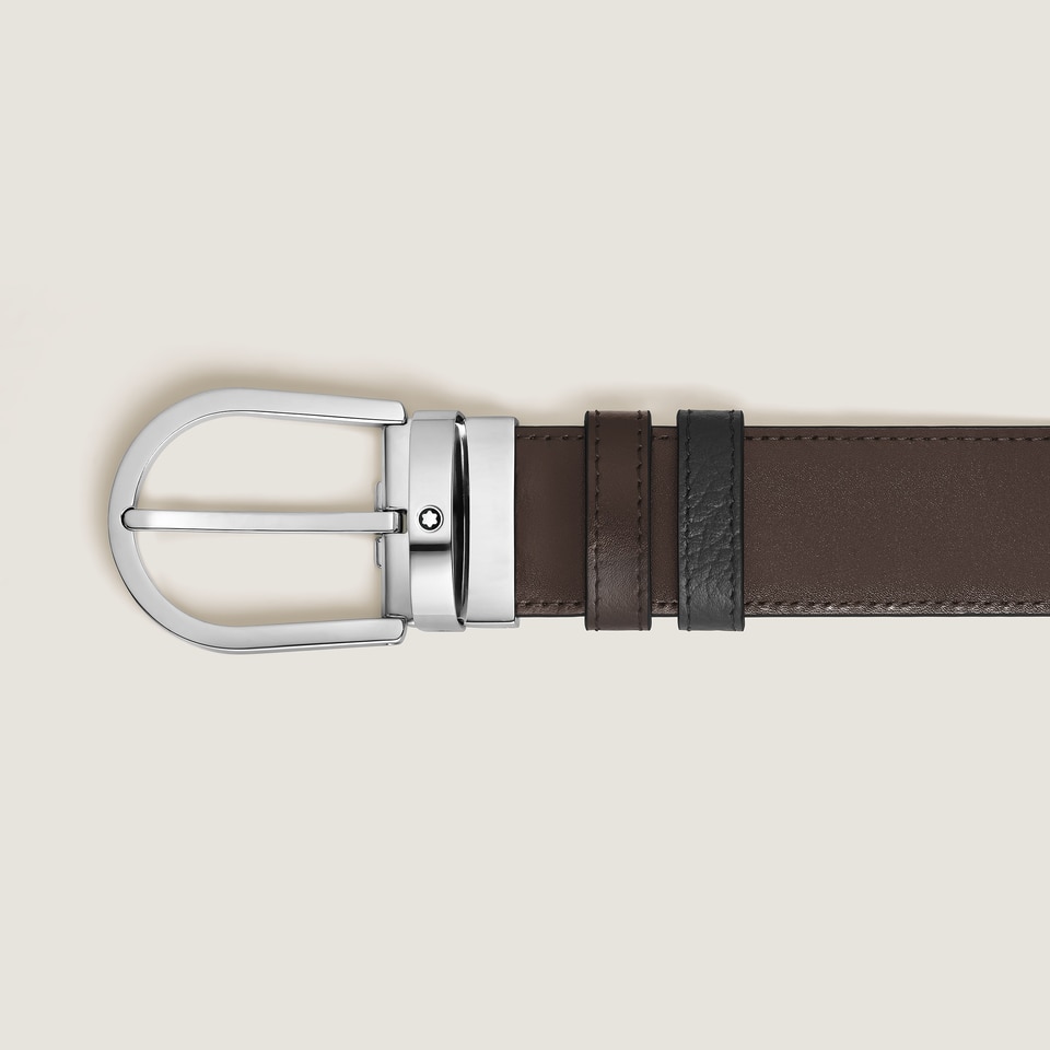 Horseshoe 35&nbsp;mm Reversible Belt in Grain Leather - 3