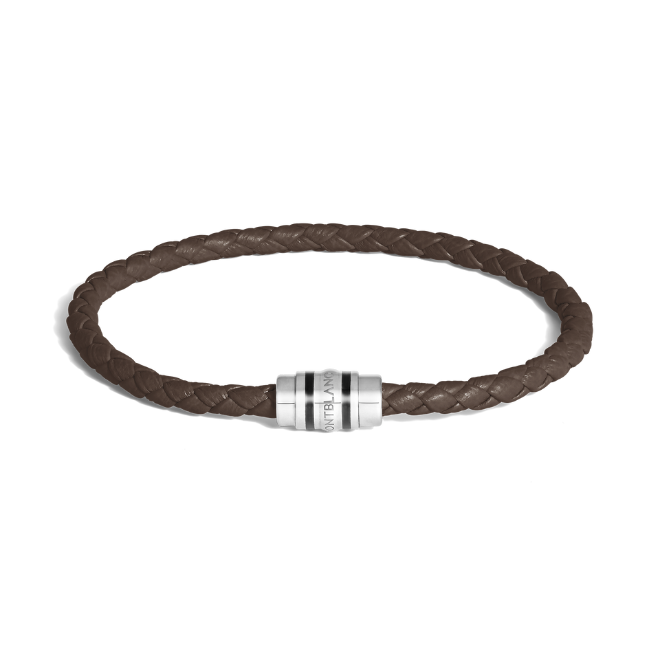 3 Rings Bracelet in Grain Leather - 1