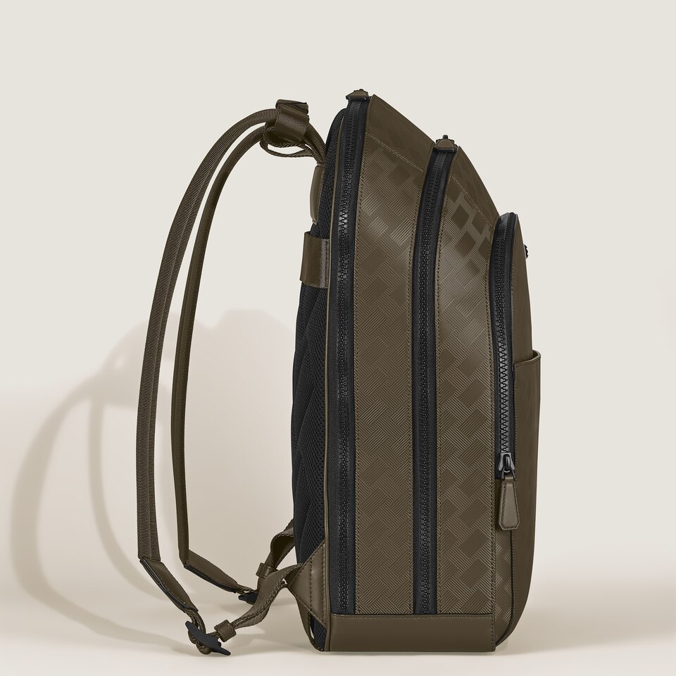 Large Backpack with 3 Compartments in Extreme Leather - 5