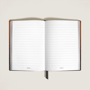 Medium Notebook in Corteccia Sfumato Leather, Lined Pages