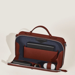 Writing Traveler Small Crossbody Messenger Bag