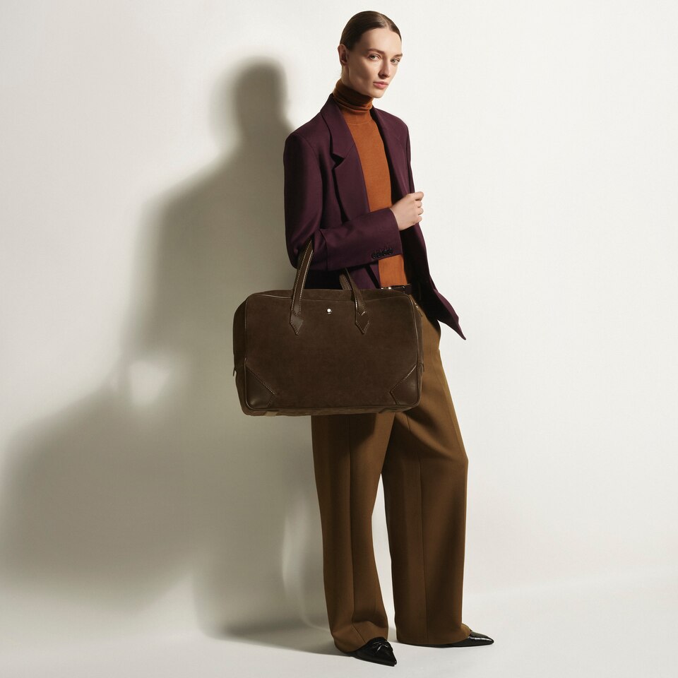 Weekender Bag 45 in Suede Leather - 2