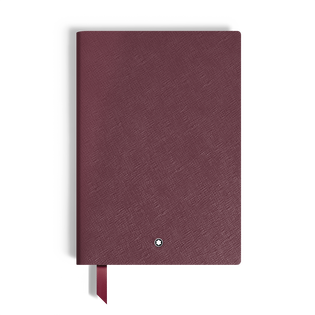 Notebook Medium, Cassis Leather, Burgundy, Lined Pages