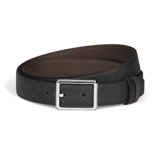 Rectangular 30&nbsp;mm Reversible Belt in Sartorial Leather