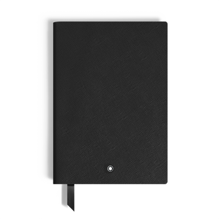 Notebook Medium, Saffiano Leather, Black - Lined Pages