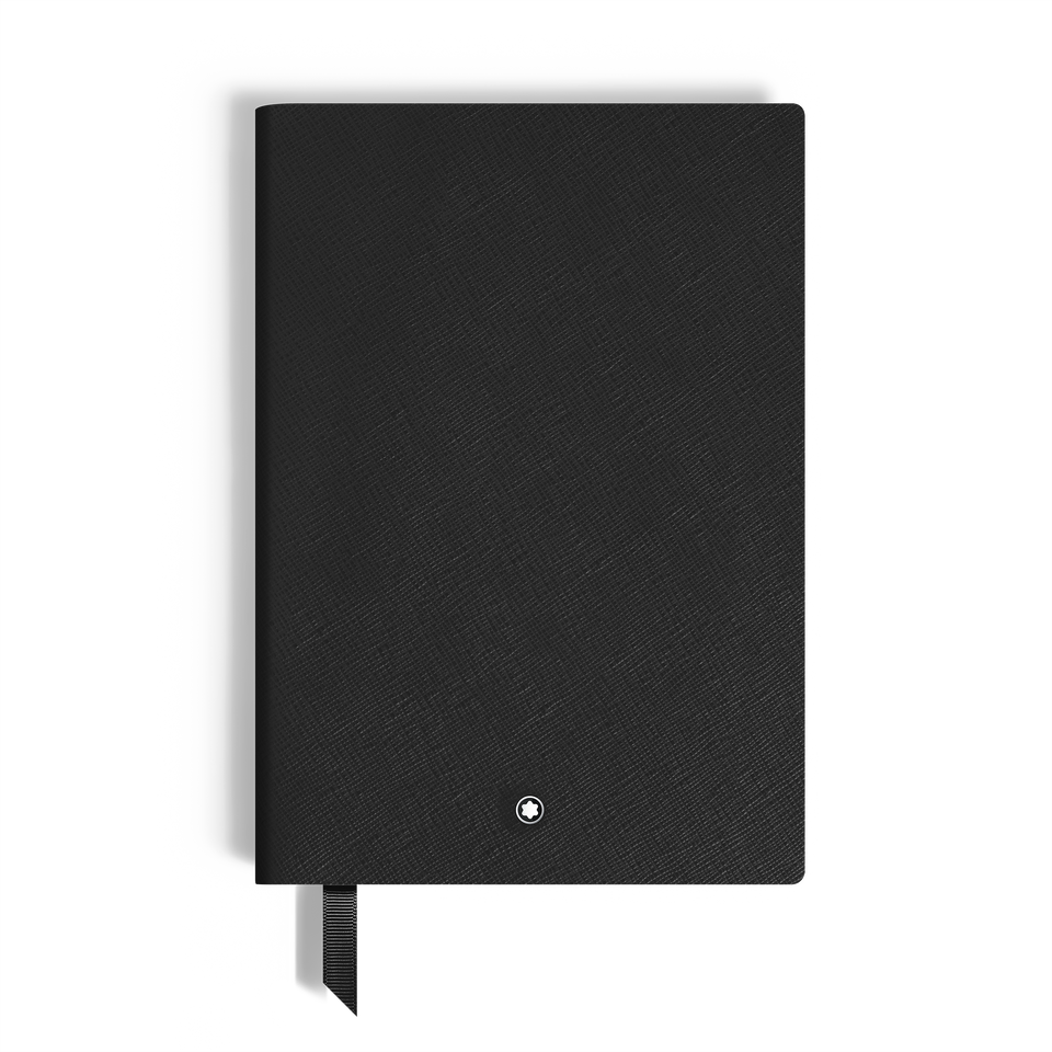 Notebook Medium, Saffiano Leather, Black - Lined Pages - 1