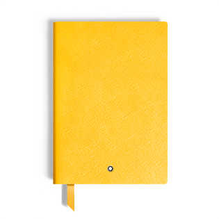 Notebook Medium, Saffiano Leather, Modena Yellow - Lined Pages